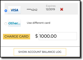 Add account balance